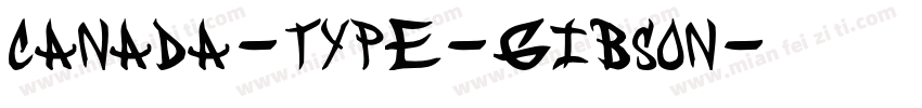 canada-type-gibson字体转换