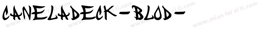 caneladeck-blod字体转换