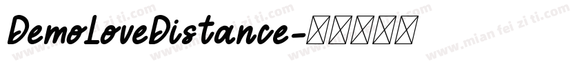 DemoLoveDistance字体转换