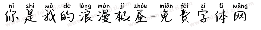 你是我的浪漫极昼字体转换