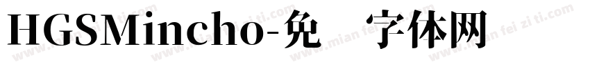 HGSMincho字体转换