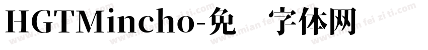 HGTMincho字体转换
