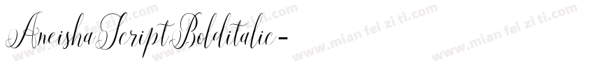AneishaScriptBolditalic字体转换