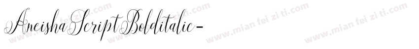 AneishaScriptBolditalic字体转换