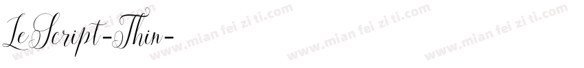 LeScript-Thin字体转换