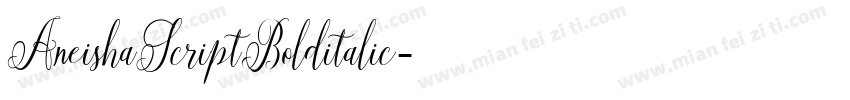 AneishaScriptBolditalic字体转换