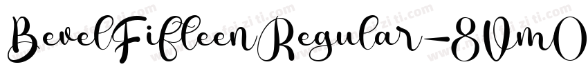 BevelFifteenRegular-8Vm0字体转换
