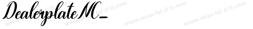 DealerplateNC字体转换