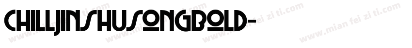 chilljinshusongbold字体转换