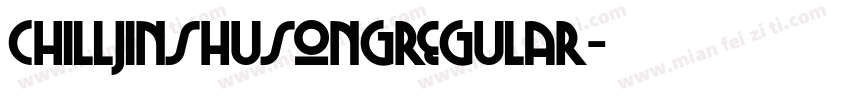 chilljinshusongregular字体转换