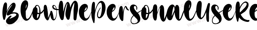 BlowMePersonalUseRegular-g105字体转换