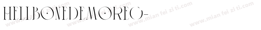 HellboneDemoReg字体转换