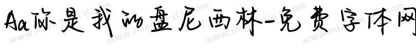 Aa你是我的盘尼西林字体转换