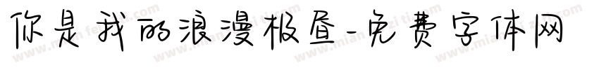你是我的浪漫极昼字体转换
