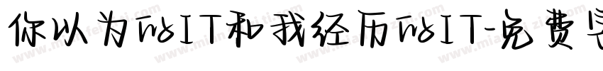 你以为的IT和我经历的IT字体转换