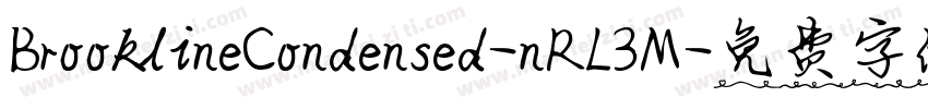 BrooklineCondensed-nRL3M字体转换