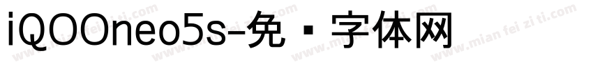 iQOOneo5s字体转换