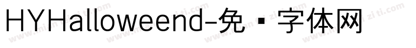 HYHalloweend字体转换