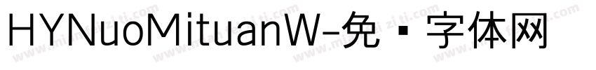 HYNuoMituanW字体转换