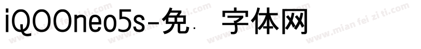 iQOOneo5s字体转换