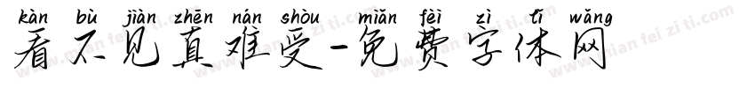 看不见真难受字体转换