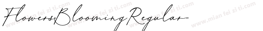 FlowersBloomingRegular字体转换