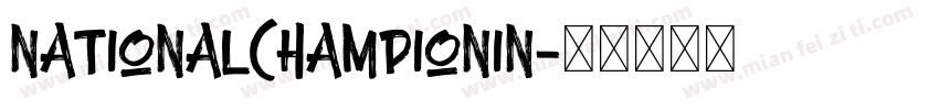 NationalChampionIn字体转换