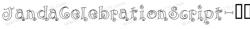 JandaCelebrationScript字体转换