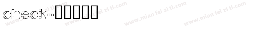 check字体转换