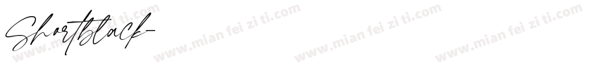 Shortblack字体转换