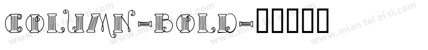 Column-Bold字体转换