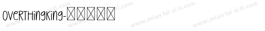 OverThingking字体转换