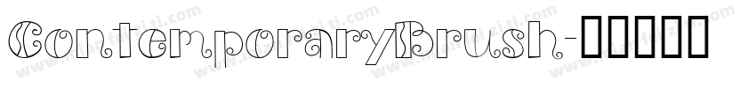 ContemporaryBrush字体转换