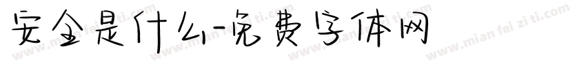 安全是什么字体转换