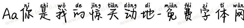 Aa你是我的惊天动地字体转换