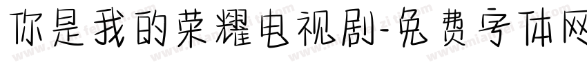 你是我的荣耀电视剧字体转换