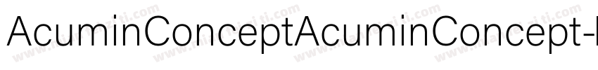 AcuminConceptAcuminConcept字体转换