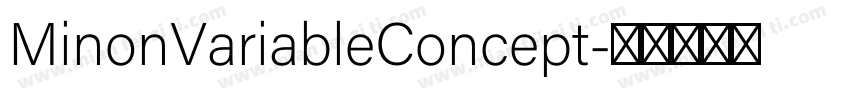 MinonVariableConcept字体转换