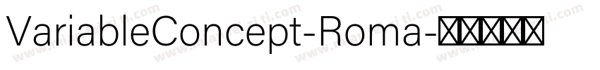 VariableConcept-Roma字体转换