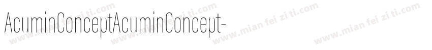 AcuminConceptAcuminConcept字体转换