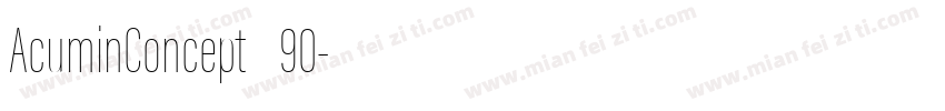 AcuminConcept_90字体转换