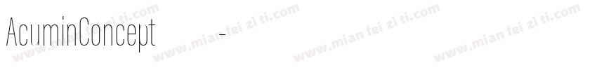 AcuminConcept免费吗字体转换