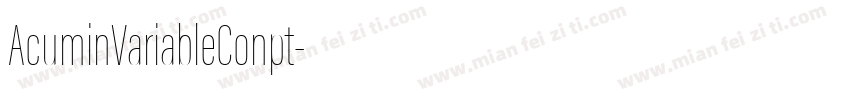 AcuminVariableConpt字体转换