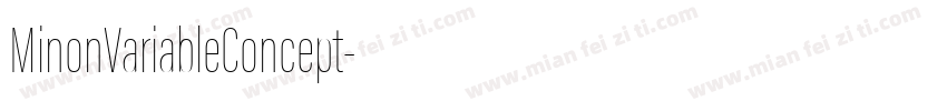 MinonVariableConcept字体转换