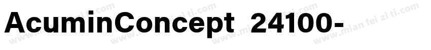 AcuminConcept_24100字体转换