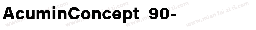 AcuminConcept_90字体转换