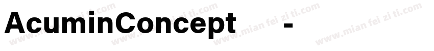 AcuminConcept免费吗字体转换
