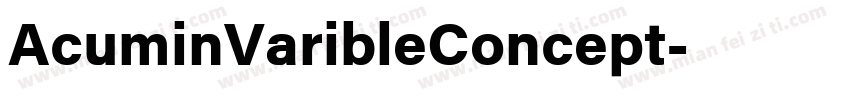AcuminVaribleConcept字体转换