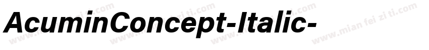 AcuminConcept-Italic字体转换