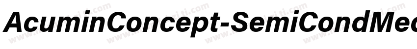 AcuminConcept-SemiCondMedium字体转换